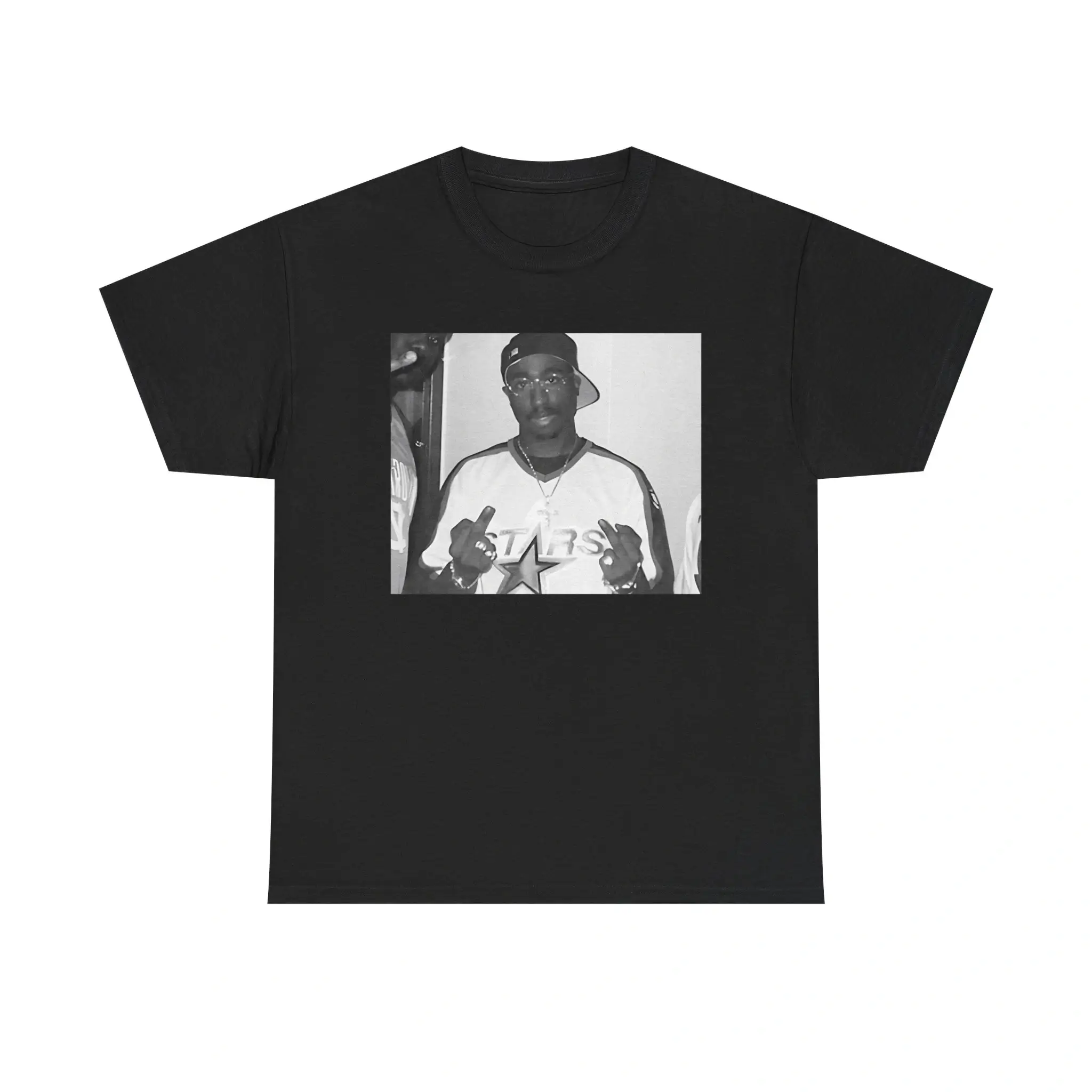 Dallas Stars Tupac Middle Finger Shirt