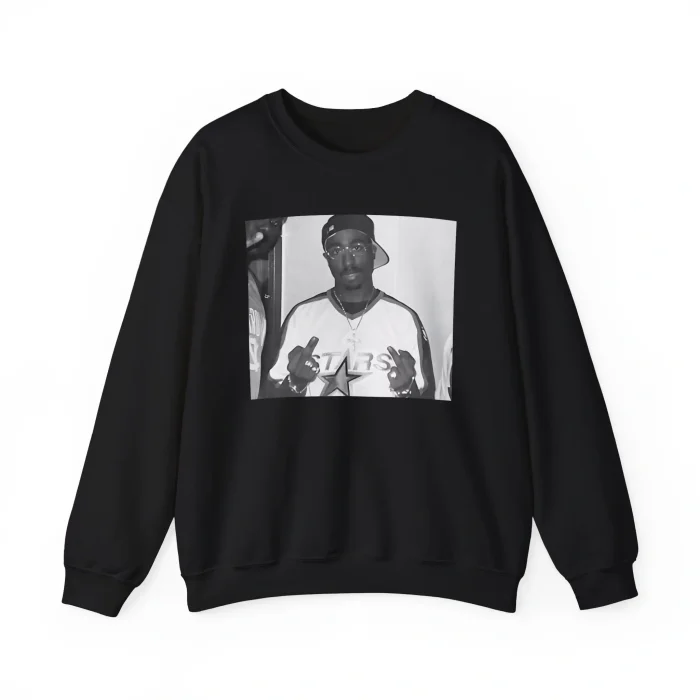 Dallas Stars Tupac Middle Finger Sweatshirt