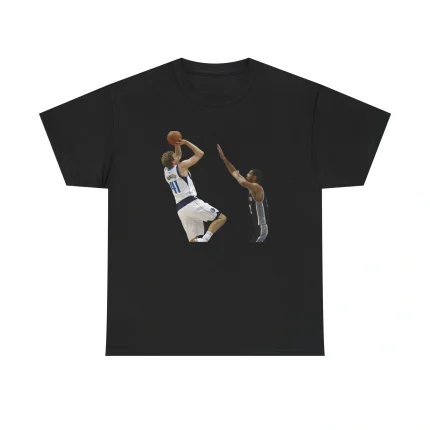 Dirk Nowitzki The Fadeaway Over Tim Duncan Shirt